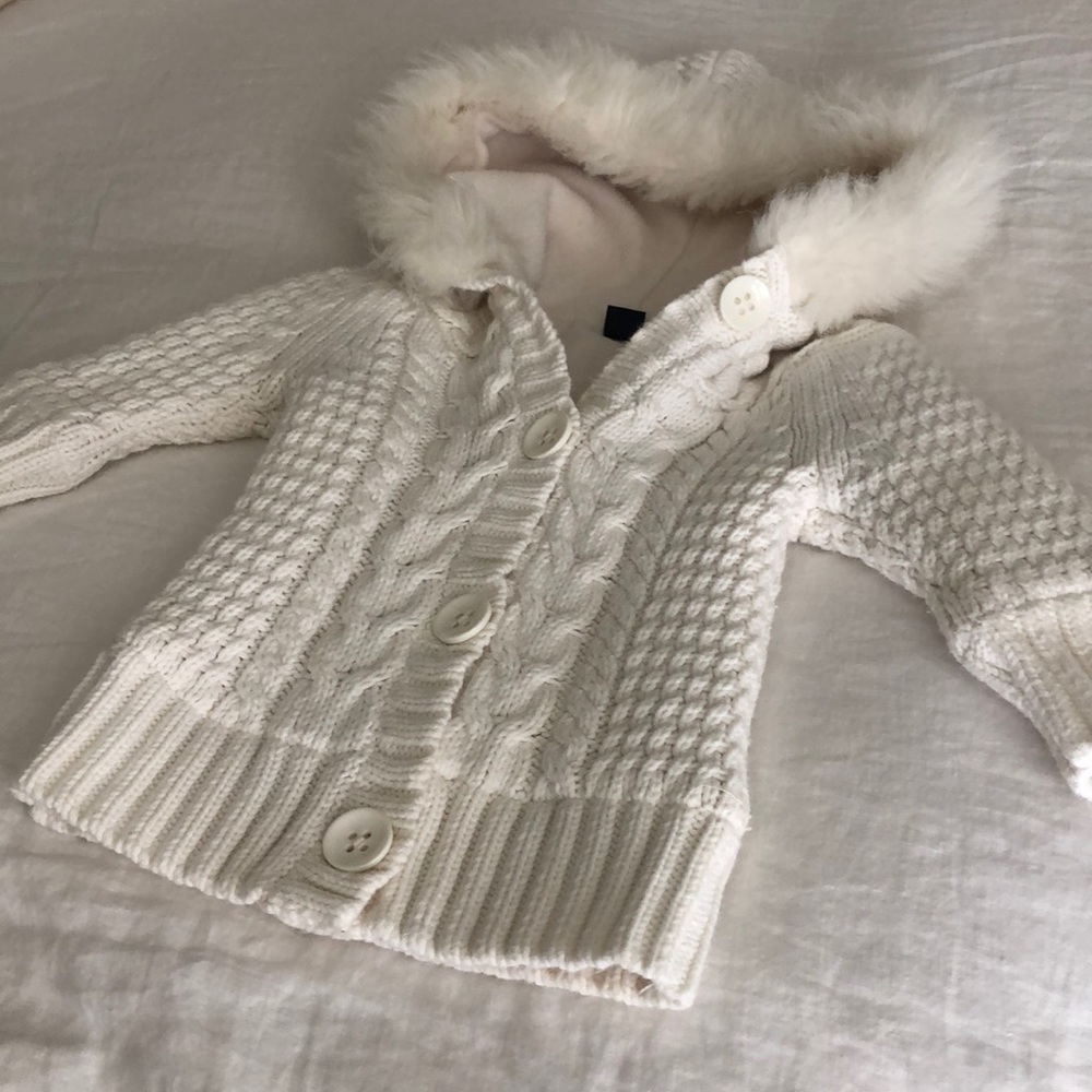 BabyGap Fur hooded coat